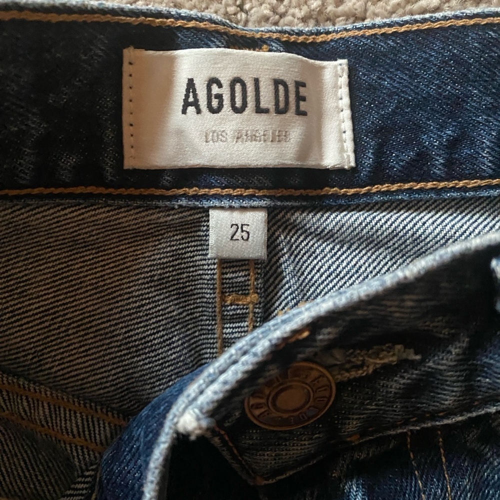🆕 AGOLDE Pinch Waist High Rise Kick Jeans - Picture 5 of 7